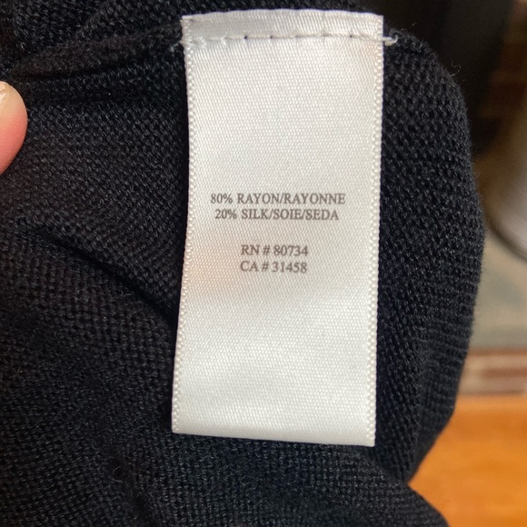 BCBGMaxAzria Black Knit Scoop Neck Tank, Size S - Picture 6 of 6